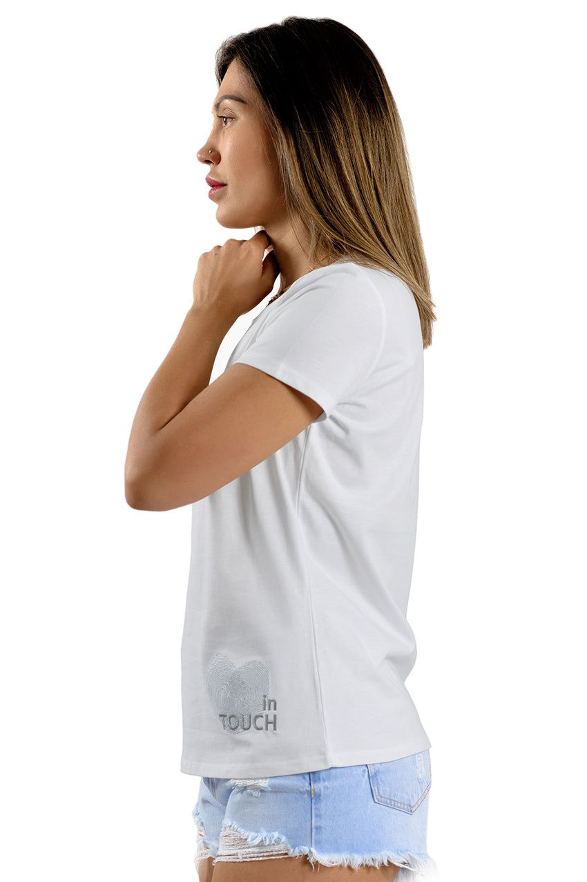 Add cool, comfortable style to your casual closet with this Short-Sleeve Cotton-Jersey T-Shirt from Juna.